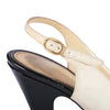 Secondhand Yves Saint Laurent Leather Colorblock Pattern Slingback Pumps