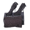 Secondhand Dolce & Gabbana Black Stretch Lace Peep-Toe Ankle Boots
