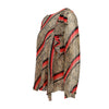 Secondhand DKNY Printed Blouse with Ruffles - '10s