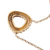 Vintage 18K yellow gold pendant necklace with white brilliant-cut and rose-cut diamonds