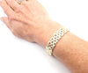 Secondhand Cartier Maillon Panthere Diamond Five-Row Link Gold Bracelet - '20s