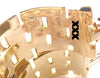 Cartier Maillon Panthere Diamond 5 Row Hoop Yellow Gold Earrings Secondhand