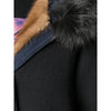 A.N.G.E.L.O. Vintage Cult Blue Wool and Fox Fur Coat - '80s Second hand