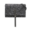 Saint Laurent Metallic Glitter Monogram Kate Tassel Chain Wallet Secondhand