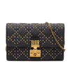 Dior Denim Cannage Studded DiorAddict Wallet on Chain Secondhand