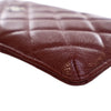 Chanel CC Quilted Caviar Flat Phone Case Wallet Pouch Secondhand