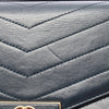 Chanel Small CC Chevron Calfskin Medal Flap Secondhand