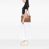 Burberry Medium Leather and House Check Banner Satchel Secondhand
