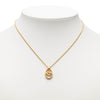 Dior Gold Plated CD Logo Pendant Necklace Secondhand