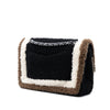 Chanel Medium Classic Tricolor Shearling Double Flap Secondhand