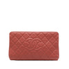 Chanel CC Quilted Caviar Frame Clutch Secondhand