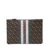 Burberry TB Monogram E Canvas Stripe Clutch Secondhand