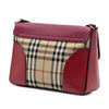 Burberry Small Bicolor Leather and House Check Dickens Crossbody Secondhand