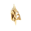 Chanel Gold Plated CC Oval Clip On Earrings Secondhand