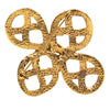 Chanel CC Gold Plated Infinity Brooch Secondhand