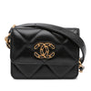 Chanel Quilted Lambskin 19 Flap Coin Purse With Chain Secondhand