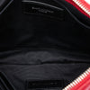 Secondhand Saint Laurent Chevron Leather Monogram Zip A5 Wristlet Pouch
