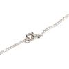 Chanel Silver Plated Textured CC Pendant Necklace Secondhand