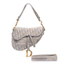 Dior Oblique Canvas Embroidered Saddle Bag Secondhand