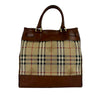 Burberry Haymarket Check Canvas Handbag Secondhand