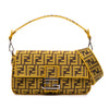 Fendi FRGMT x Zucca Embroidered Canvas Baguette Satchel Secondhand