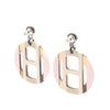 Hermès Buffalo Horn H Equipe Push Backs Earrings Secondhand