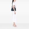 Prada Small Denim Canapa Logo Satchel Secondhand