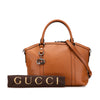 Gucci Leather GG Charm Dome Satchel Secondhand