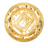 Chanel Gold Plated 31 Rue Cambon Medallion Pin Brooch Secondhand