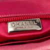 Chanel Satin Diamante Camellia Clutch with Chain Secondhand