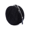 Chanel Quilted Suede Cocostellar Round Clutch with Chain Secondhand