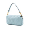 Fendi Zucca Embossed Leather Baguette Satchel Secondhand