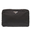 Prada Saffiano Trimmed Tessuto Clutch Secondhand