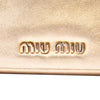 Secondhand Miu Miu Metallic Nappa Strass Studded Flap Crossbody
