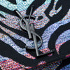 Saint Laurent Small Canvas Metallic Tiger Print Monogram Kate Crossbody Secondhand