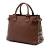 Burberry Medium Calfskin and House Check Banner Satchel Secondhand