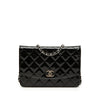 Chanel CC Quilted Patent Brilliant Wallet On Chain Secondhand