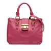 Miu Miu Goatskin Madras Satchel Secondhand