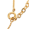 Dior Gold Plated Strass CD Logo Pendant Necklace Secondhand