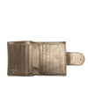 Chanel Metallic Aged Calfskin Cambon Ligne Bifold Wallet Secondhand