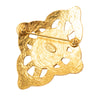 Secondhand Chanel Gold Plated Gripoix Brooch