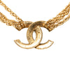 Chanel CC Gold Plated Deca Triple Link Chain Necklace Secondhand