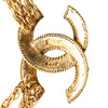 Chanel CC Gold Plated Deca Triple Link Chain Necklace Secondhand