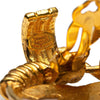 Chanel Gold Plated CC Swing Clip On Earrings Secondhand