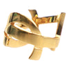 Secondhand Saint Laurent Gold Plated Monogram Ring