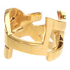 Secondhand Saint Laurent Gold Plated Monogram Ring