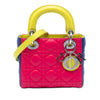 Dior Mini Tricolor Lambskin Cannage Lady Dior Secondhand