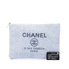 Chanel Large Canvas Deauville O Case Clutch Secondhand