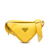 Prada Saffiano Triangle Convertible Shoulder Bag Secondhand