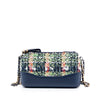 Chanel Tweed Gabrielle Double Zip Clutch with Chain Secondhand